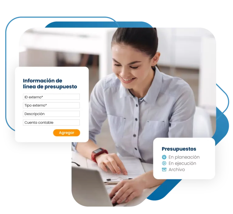 persona gestionando sus presupuestos empresariales eficientemente