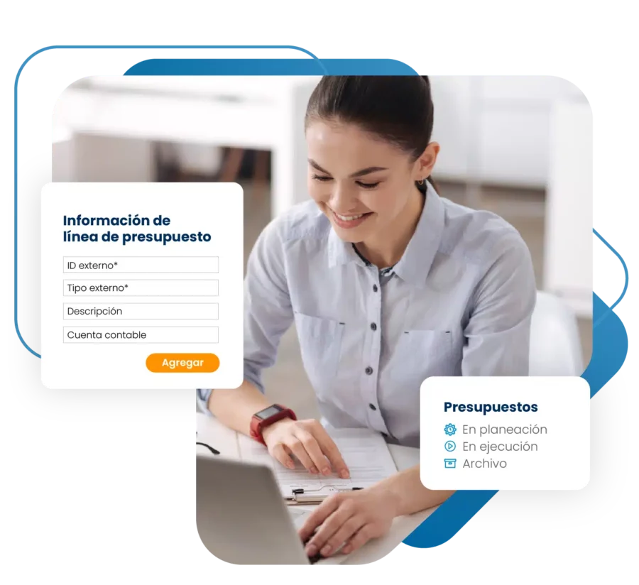 persona gestionando sus presupuestos empresariales eficientemente